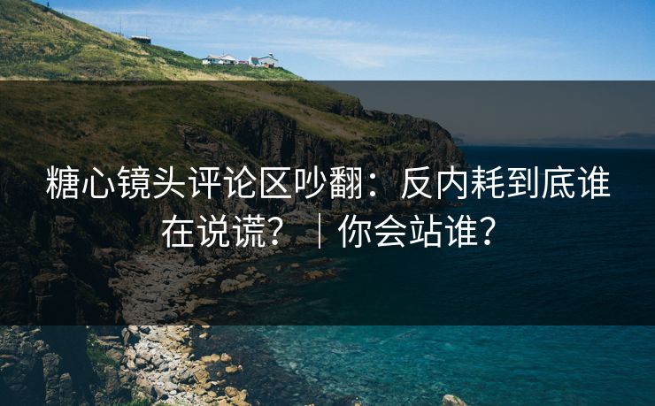 糖心镜头评论区吵翻：反内耗到底谁在说谎？｜你会站谁？